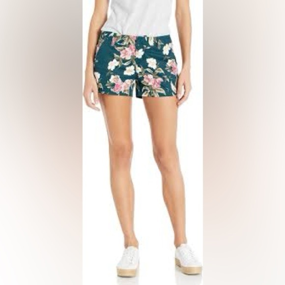 Volcom Floral High Waist Women's Shorts - Black, Pink, White - Picture 1 of 10